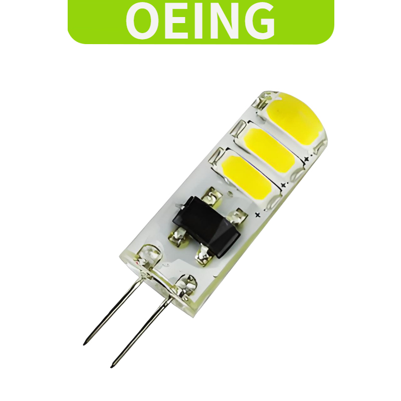 OEING หลอดไฟ LED หรี่แสงได้ 1.5W G4 DC12V แสงสีขาว Warm Light 6SMD แรงดันไฟฟ้าต่ํา DC ปลั๊กขนาดเล็กห