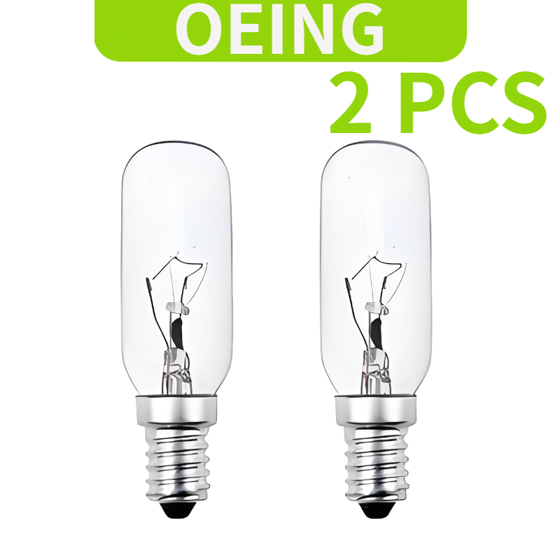 OEING 2PCS หลอดไฟเครื่องดูดควันหม้อหุงข้าว 40W E14 วอร์มไวท์ 220V