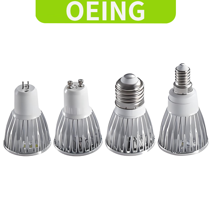 OEING หลอดไฟ LED Spotlight 3W 5W 9W 3000K 4000K 6000K สามสี 24 องศา Beam มุม Gu10 E27 E12 85-265V