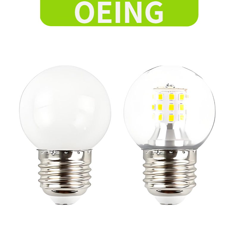 OEING หลอดไฟ LED สว่าง หรี่แสงได้ แสงสีขาว แสงวอร์ม แสงเป็นกลาง ไฟสามสี E27,5W, 7W, 9W, หลอดไฟประหยัดพลังงานลูกบอลเล็กโปร่งใส, 220v,
