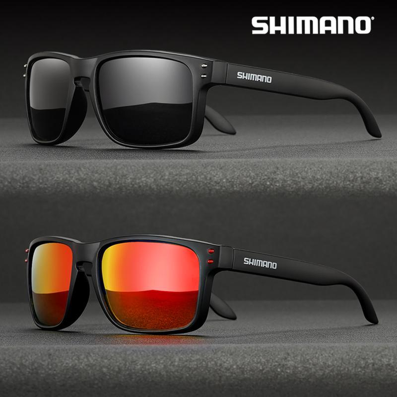 SHIMANO แว่นกันแดด แว่นกันแดดโพลาไรซ์สำหรับผู้ชาย,แว่นตากันแดดคลาสสิกสำหรับใส่ขับรถไปตั้งแคมป์ปีนเขา