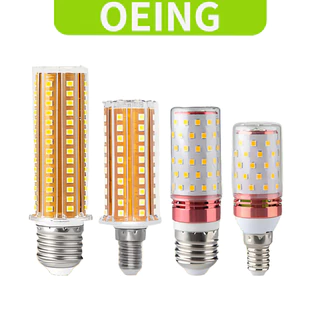 OEING หลอดไฟข้าวโพด LED, E27, E14, ความสว่างสูง, ใช้ในบ้าน, ประหยัดพลังงาน 12W, 16W, 20W, 24W, แสงสีขาว, แสงวอร์ม, แสงเป็นกลาง, ไฟสามสี, 220V