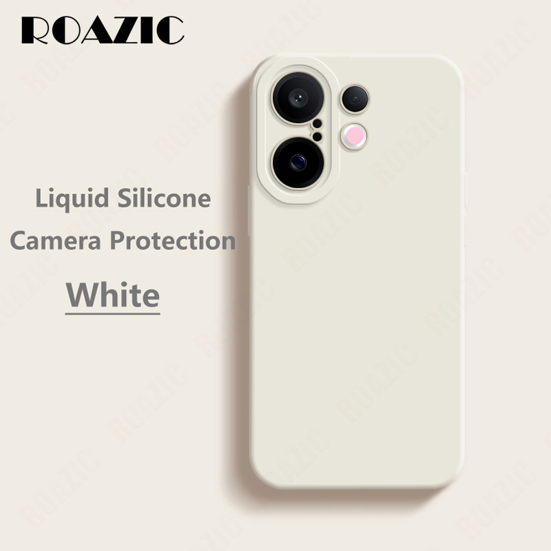 เคสซิลิโคนเหลวแบบนุ่มเข้ากันได้สําหรับVIVO X200 FE 5Gเลนส์รวมทุกอย่างป้องกันสีทึบปกเรียบง่ายเคสกันกระแทกAP003 SYKD02 – โปรปัง