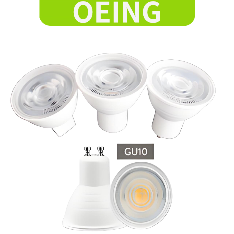Oeing หลอดไฟประหยัดพลังงาน Led Gu10 MR16 E27 E14 7W โคมไฟ 220V Spotlight โคมไฟเพดานแบบฝังสูงโคมไฟสําหรับห้องโคมระย้าแสง