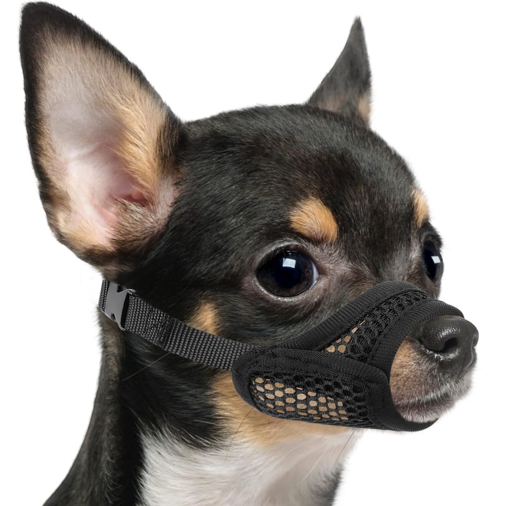 ตะกร้อตาข่ายสําหรับสุนัขตะวันออกเฉียงเหนือแบบสั้นและเล็ก Anti-Biting, Focus on Brachycephalic Dogs เช่น Chihua Yorkshire Maltes, ผ้าระบายอากาศ, เปิดด้านหน้า, Allow Panting