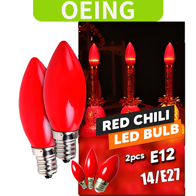 Oeing 2PCS LED เทียนหลอดไฟ E12/E14/E27 Magic โคมไฟสําหรับพระพุทธรูป Red Lotus พระเจ้าพุทธศาสนางานแต่งงานจีน