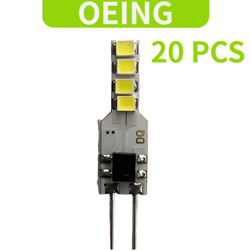 OEING 20 ชิ้น LED G4 Pin ลูกปัด, อุปกรณ์จัดงานแต่งงาน, ต้นแอปเปิ้ลมีความสุข, แหล่งกําเนิดแสงถนนบอลสีขาวน้ํานม, โคมไฟระย้าตกแต่งต่างๆ, 220 โวลต์, แสงสีขาว, แสงอบอุ่น, 2 W