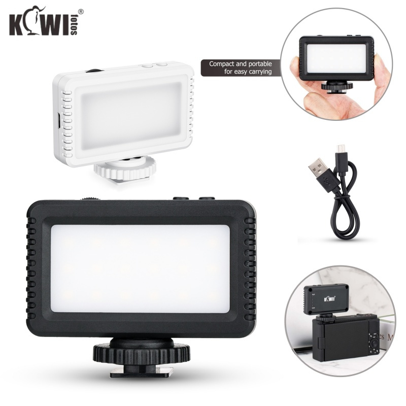 Kiwofotos แสงวิดีโอ Camera LED Light กล้องถ่ายภาพ Sony ZVE10 II ZV1F ZV1 II A7CII A6700 A6400 A7IV A