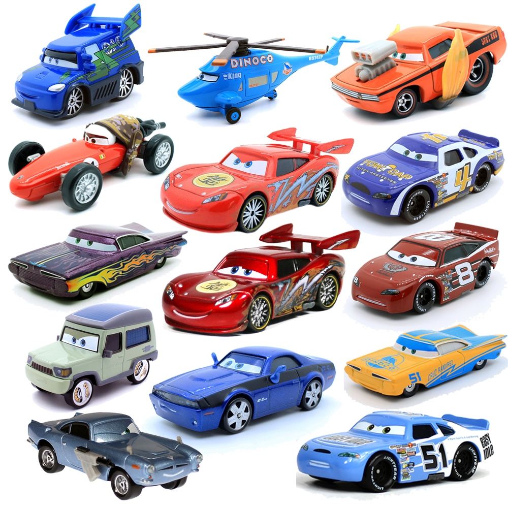 Pixar Cars Racing Toys รถเหล็ก Disney+ McQueen/Tex Dinoco/Ramone/Grem/Francesco Toy Car Model