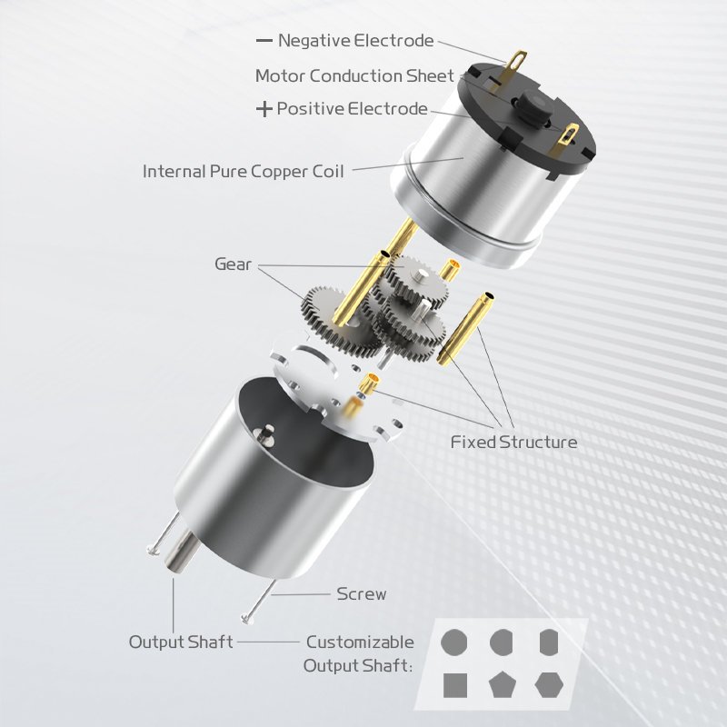 มอเตอร์เกียร์ JGB37-520 DC 6V 12V 24V มอเตอร์แปรง Multi-Function ความเร็ว 7RPM ~ 96RPM เส้นผ่านศูนย์กลางเพลา 6 มม. (เพลา D-Type) มอเตอร์เกียร์โลหะเต็มรูปแบบ ราคา ถูกที่สุด ดีลบีเคเค แกลเลอรีภาพที่ 7