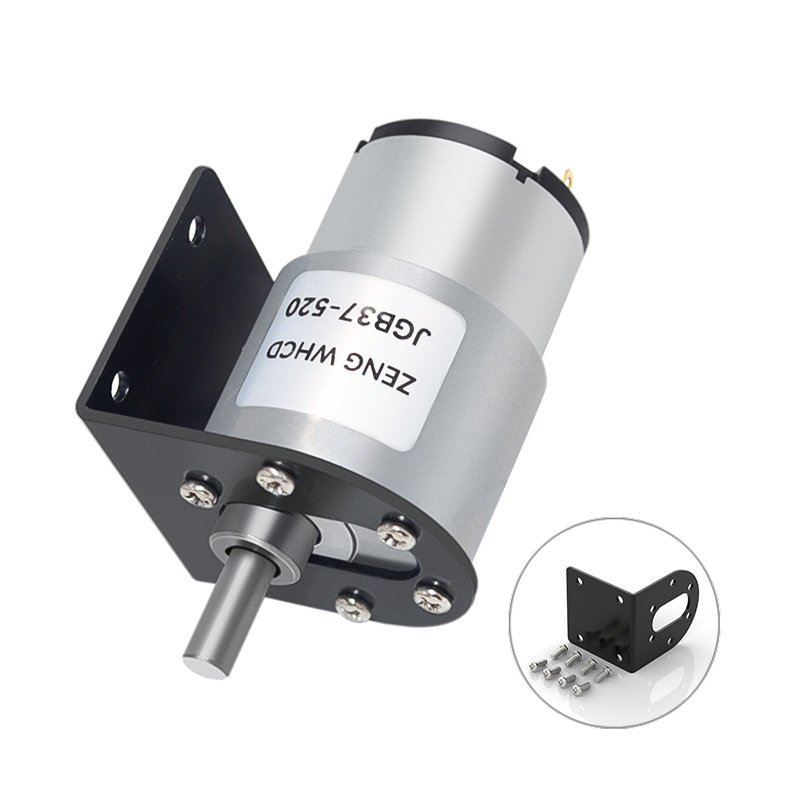 มอเตอร์เกียร์ JGB37-520 DC 6V 12V 24V มอเตอร์แปรง Multi-Function ความเร็ว 7RPM ~ 96RPM เส้นผ่านศูนย์กลางเพลา 6 มม. (เพลา D-Type) มอเตอร์เกียร์โลหะเต็มรูปแบบ ราคา ถูกที่สุด ดีลบีเคเค แกลเลอรีภาพที่ 9