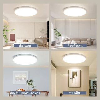 โคมไฟเพดาน LED ติดเพดาน ไฟเพดาน led 220V แผงไฟ แบบบางเฉียบ โคมกลม ห้องนอน โคม ไฟ ใช้กับ ห้องนั่งเล่น างเดิน ตกแต่งบ้าน บ้าน