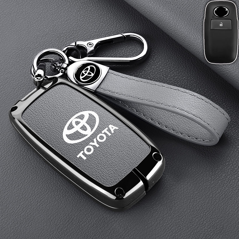 เคสกุญแจรีโมทรถยนต์ หนังสังกะสีอัลลอย อุปกรณ์เสริม สําหรับ Toyota Yaris Ativ 2022-2025 Vios 2023