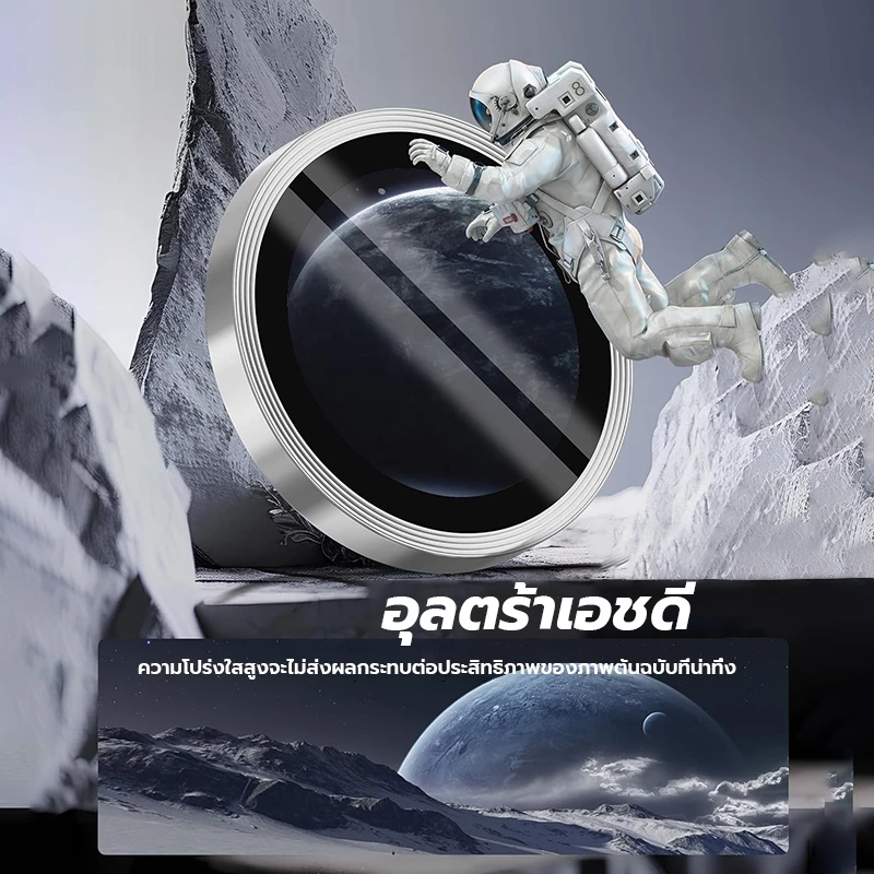 IT สําหรับ iPhone 17 Air 16 15 14 13 12 11 Pro Max ตัวป้องกันเลนส์กล้อง, ฟิล์มกระจกนิรภัย 9H, ฝาครอบป้องกันเลนส์อลูมิเนียม thumbnail 5