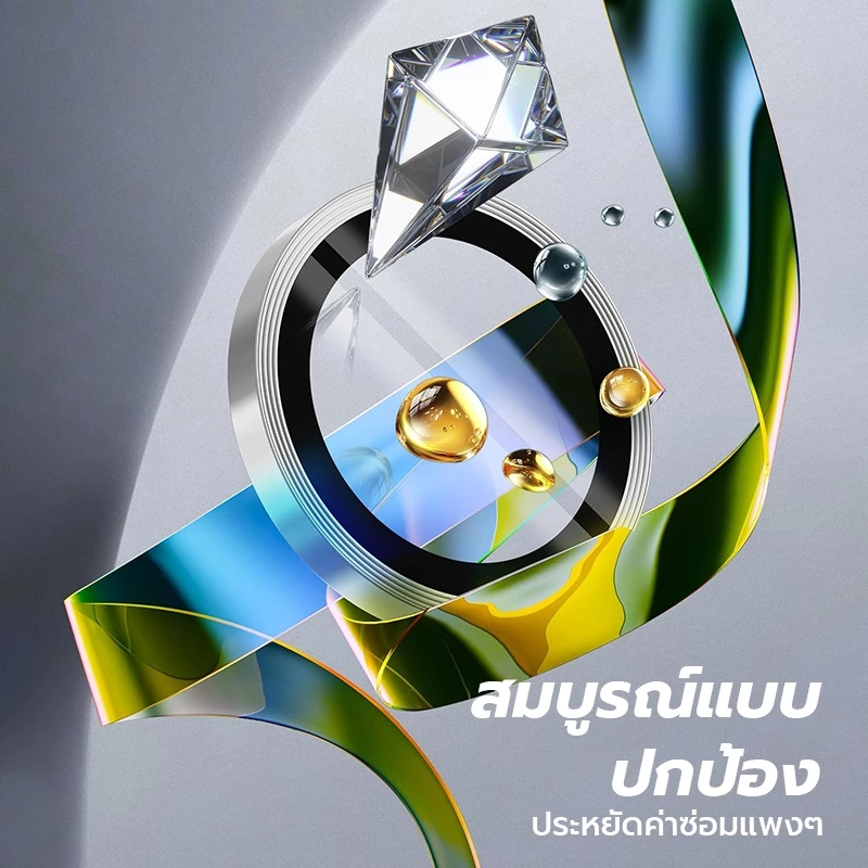 IT สําหรับ iPhone 17 Air 16 15 14 13 12 11 Pro Max ตัวป้องกันเลนส์กล้อง, ฟิล์มกระจกนิรภัย 9H, ฝาครอบป้องกันเลนส์อลูมิเนียม thumbnail 7
