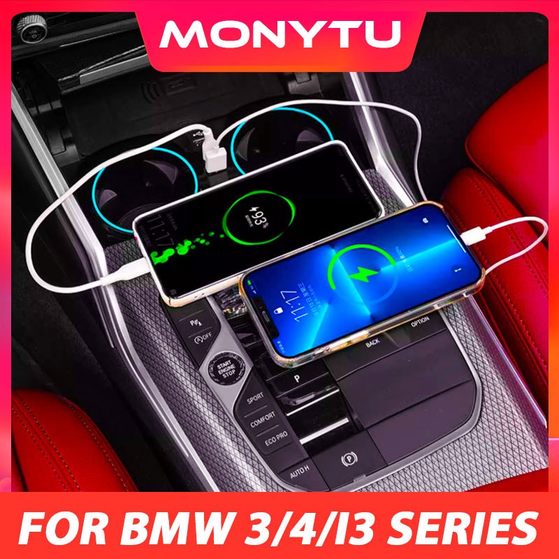 สําหรับ BMW 3/4 i3 i4 Series G20 G26 USB Type-C Splitter Adapter Fast Charger Shunt Hub Docking Stat