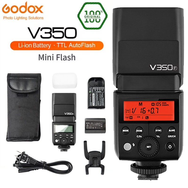 Godox V350C V350S V350N V350O V350F TTL HSS กล้อง Speedlite แฟลชแบตเตอรี่ลิเธียมในตัวสําหรับ Canon S