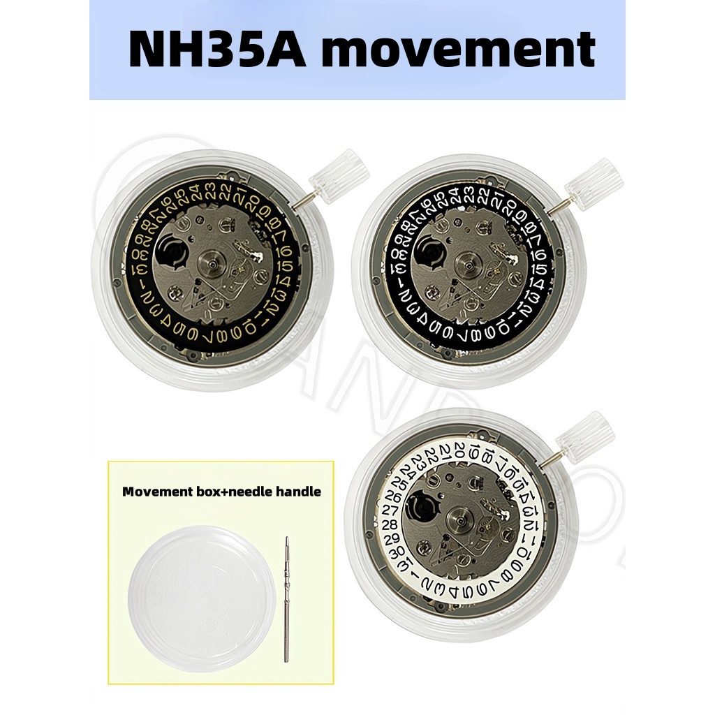 อุปกรณ์เสริมนาฬิกา Japan NH35A Movement อัตโนมัติ NH35 Mechanical Watch Movement Parts