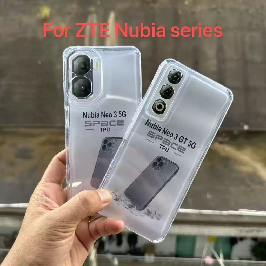 Clear เคสโทรศัพท์สําหรับ ZTE Nubia Neo 2 3 GT 4G 5G Z2352 Nubia V70 Max V70 ออกแบบโปร่งใสลื่น Anti-Scratch Shock Proof Soft Silicon กรณีฝาครอบ ราคา ถูกที่สุด ดีลบีเคเค