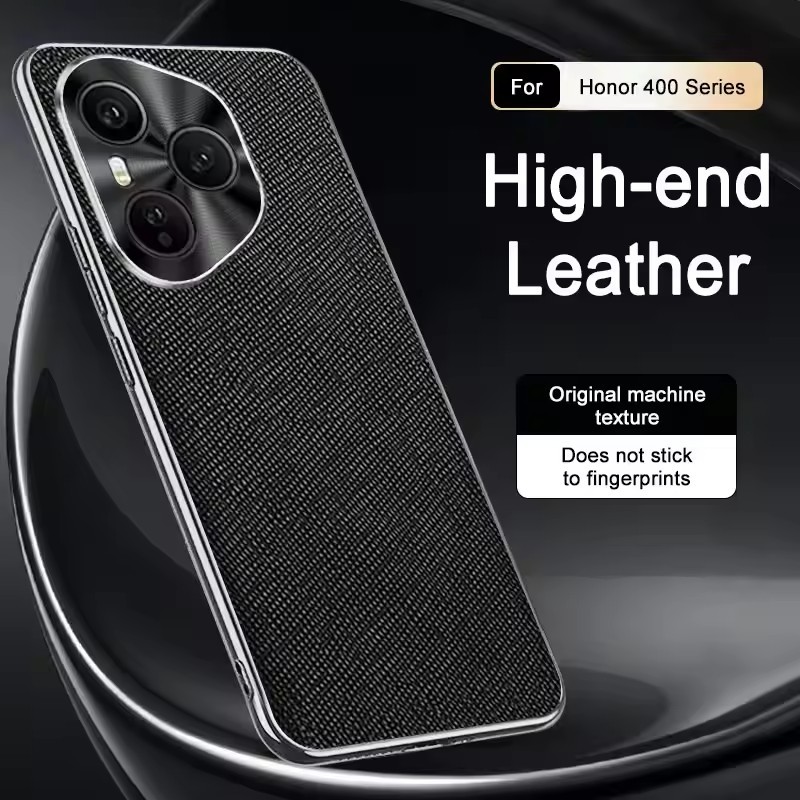 สําหรับ Huawei Honor 400 Pro กรณีหรูหราหนัง PU ป้องกันปกหลังสําหรับ Honor 400 400Pro Global รุ่น She