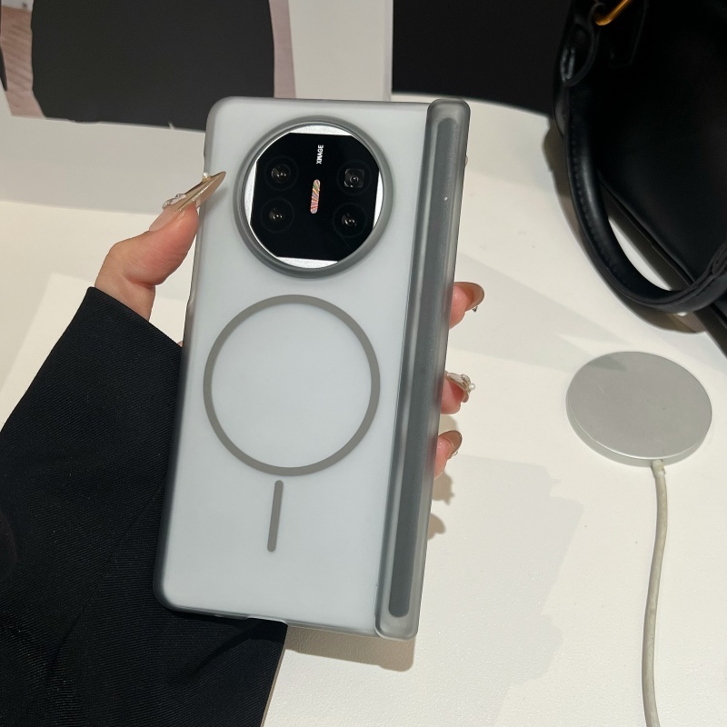 สําหรับ Huawei Mate X6 X5 X3 Honor Magic V6 V5 V3 กรณี Matte โปร่งใส PC บานพับแม่เหล็กป้องกันปลอก