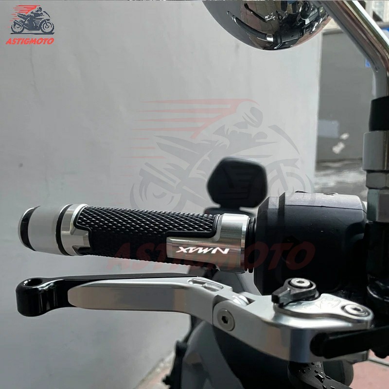สําหรับ YAMAHA NMAX V1 V2 V3 ดัดแปลงรถจักรยานยนต์ Handle Grip พร้อมบาร์ End Handlebar Grips Universal อุปกรณ์เสริมรถจักรยานยนต์ CNC โลหะผสม ราคา ถูกที่สุด ดีลบีเคเค แกลเลอรีภาพที่ 3