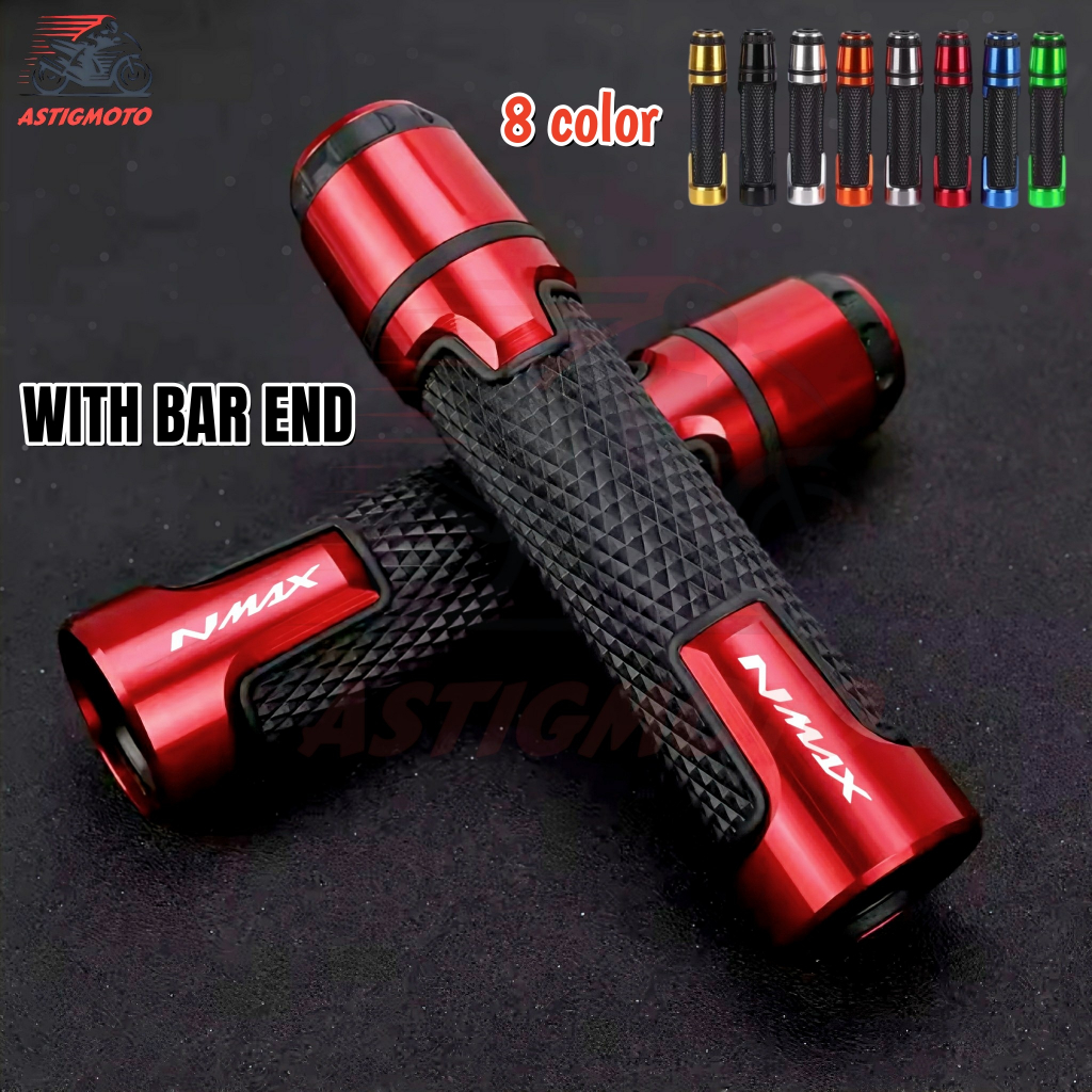 สําหรับ YAMAHA NMAX V1 V2 V3 ดัดแปลงรถจักรยานยนต์ Handle Grip พร้อมบาร์ End Handlebar Grips Universal อุปกรณ์เสริมรถจักรยานยนต์ CNC โลหะผสม ราคา ถูกที่สุด ดีลบีเคเค