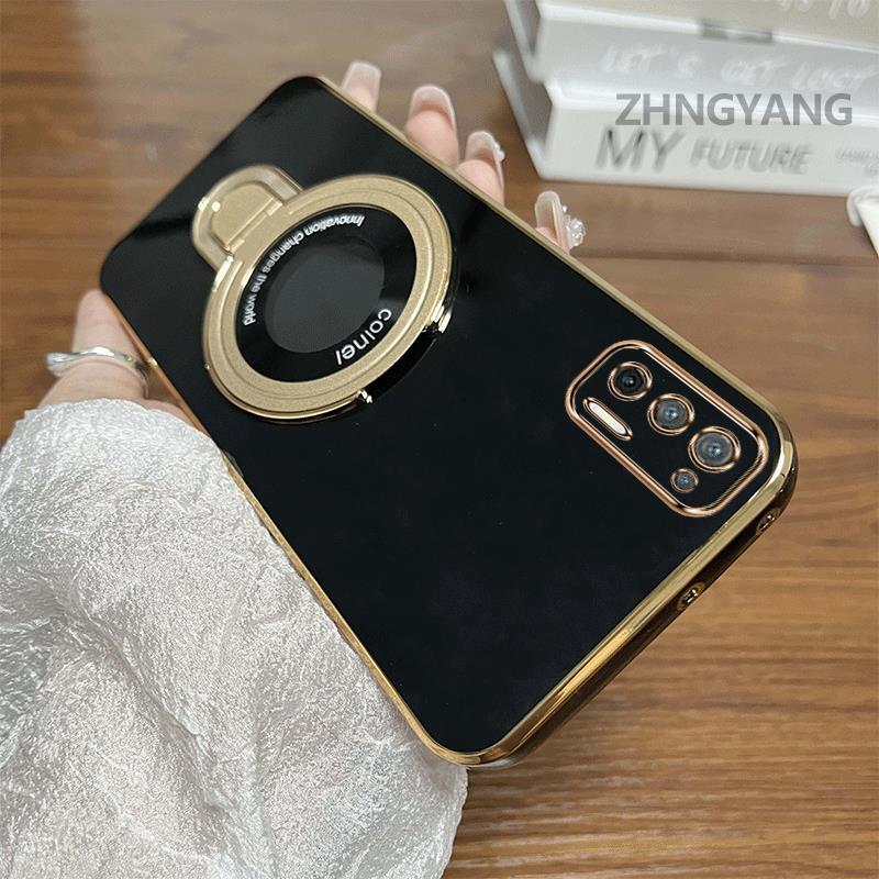 เคสสําหรับ Moto G9 Plus Electroplated ซิลิโคนกันกระแทกเคสโทรศัพท์ความงามออกแบบใหม่พร้อมฟังก์ชั่นดูดแม่เหล็ก TPU soft case