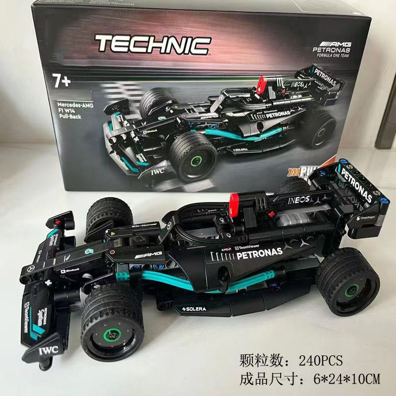 Lego 42165 Mercedes-AMG F1 W14 E Performance Pull-Back Technic series 175 PCS DIY ของเล่นสําหรับเด็ก
