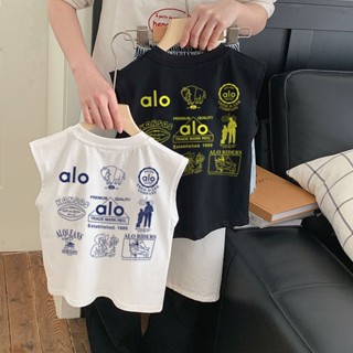 ผ้าฝ้ายแท้เด็กทารกแขนกุด tshirt 2026Summer รูปแบบการ์ตูนใหม่…