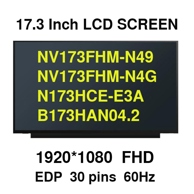 N173HCE-E3B fit B173HAN04.3 NV173FHM-N4C NV173FHM-N46 NV173FHM-N49 NV173FHM-N4G N173HCE-E3A4.2