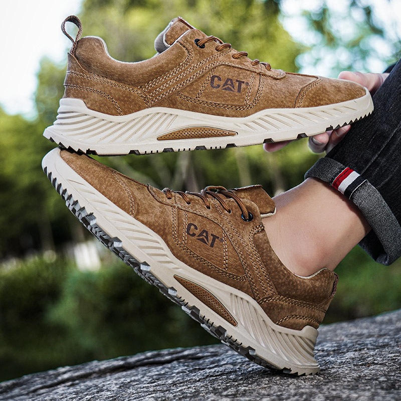 Caterpillar รองเท้าผ้าใบผู้ชาย Low Top ตาข่าย ใส่สบาย ขนาด 38-45