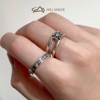 แหวนปรับระดับได้ Mystic Cross✨ ชุบเงินไทย | สตรีท Unisex วินเทจ HMR81