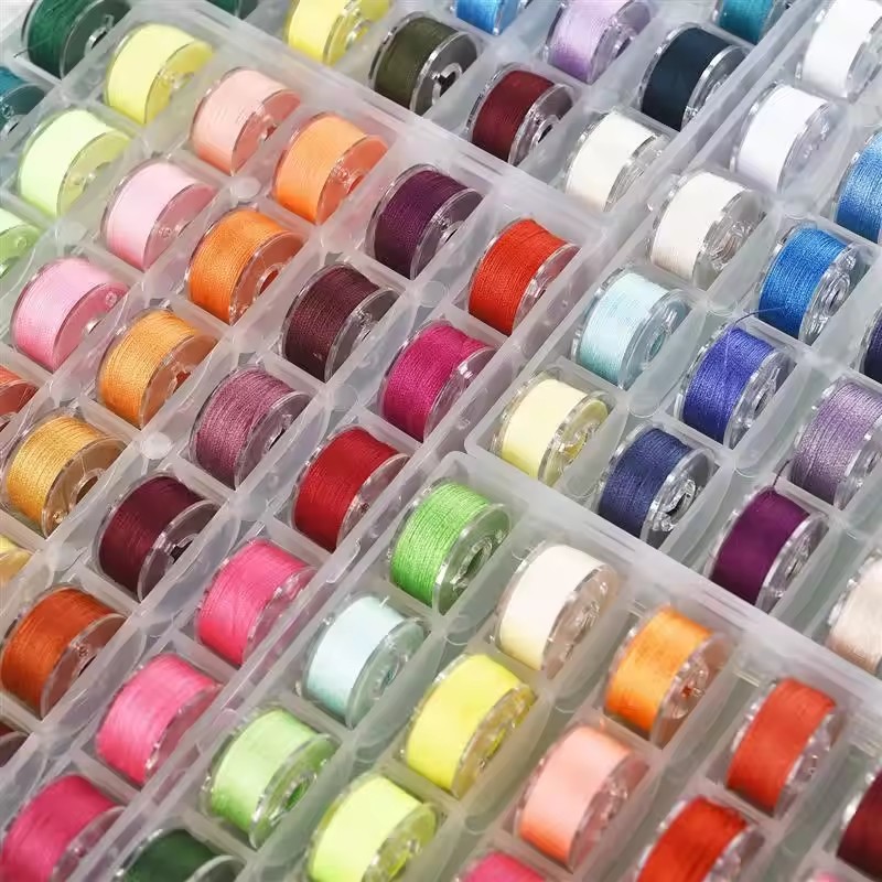 กล่องเก็บด้ายแกนกระสวย 25/36 ชิ้น, เครื่องมืออุปกรณ์เย็บผ้า, กล่องสปูลจักรเย็บผ้าพลาสติก