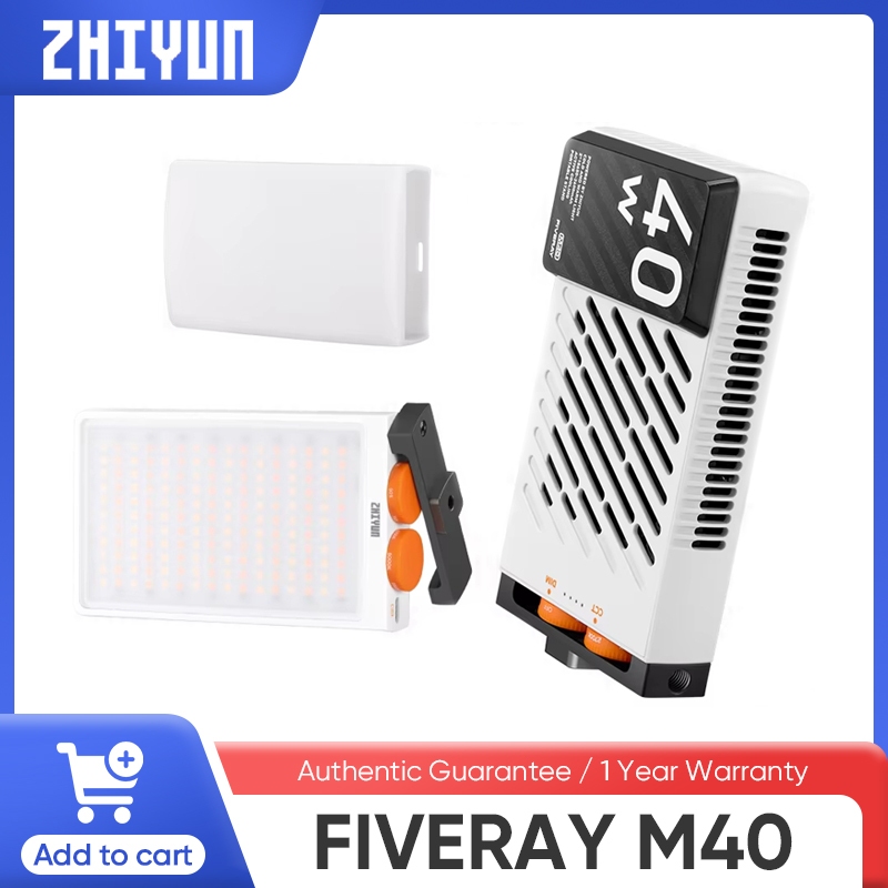 กล้องพกพาแบบพกพา Zhiyun M40 การถ่ายภาพภาพบุคคล ไฟเติมเดสก์ท็อปในร่ม ไฟ led คงที่