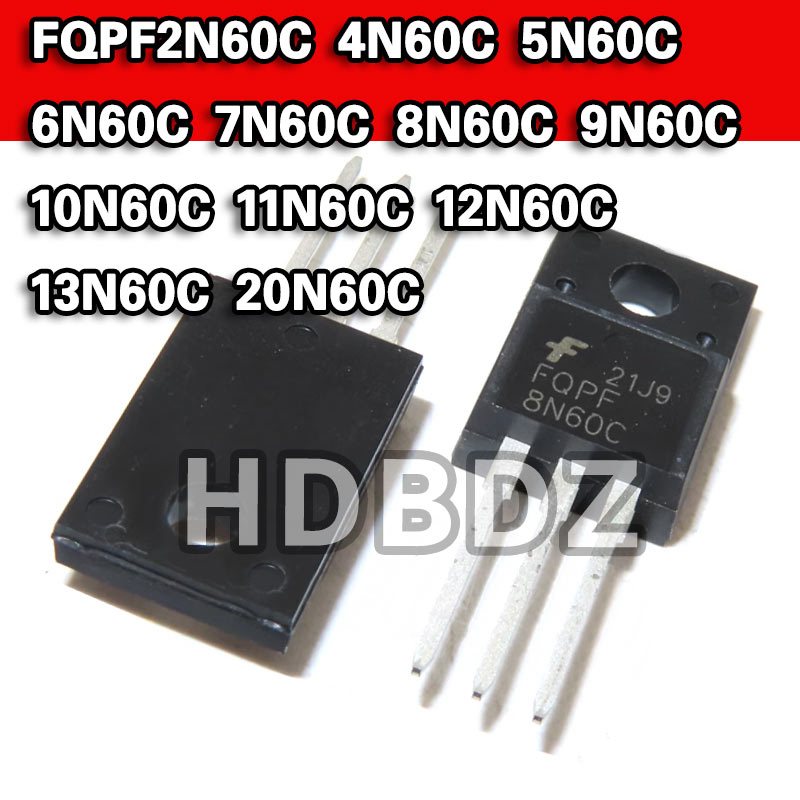 5pcs FQPF8N60C FQPF2N60C FQPF4N60C FQPF5N60C FQPF6N60C FQPF7N60C FQPF9N60C FQPF10N60C FQPF11N60C FQP
