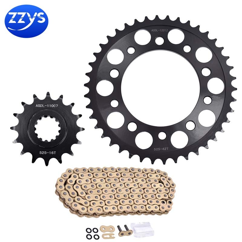 525 15T 42T รถจักรยานยนต์ด้านหน้าด้านหลังเฟืองโซ่ชุดสําหรับ Honda CBF500 PC39 ABS 2004-2008