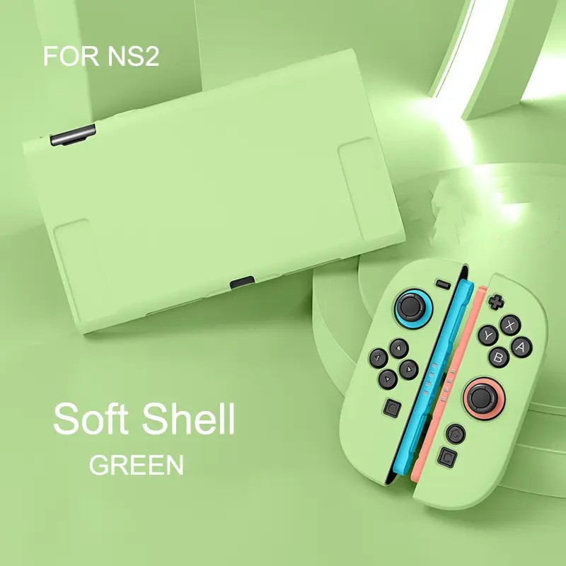 ป้องกันกรณีสําหรับ NS2 Dockable Anti-Scratch Protector สําหรับสวิทช์ 2 TPU Soft Joy-Con กรณีจอยสติ๊กหมวกคอนโซล Shell อุปกรณ์เสริม - รูปที่ 3