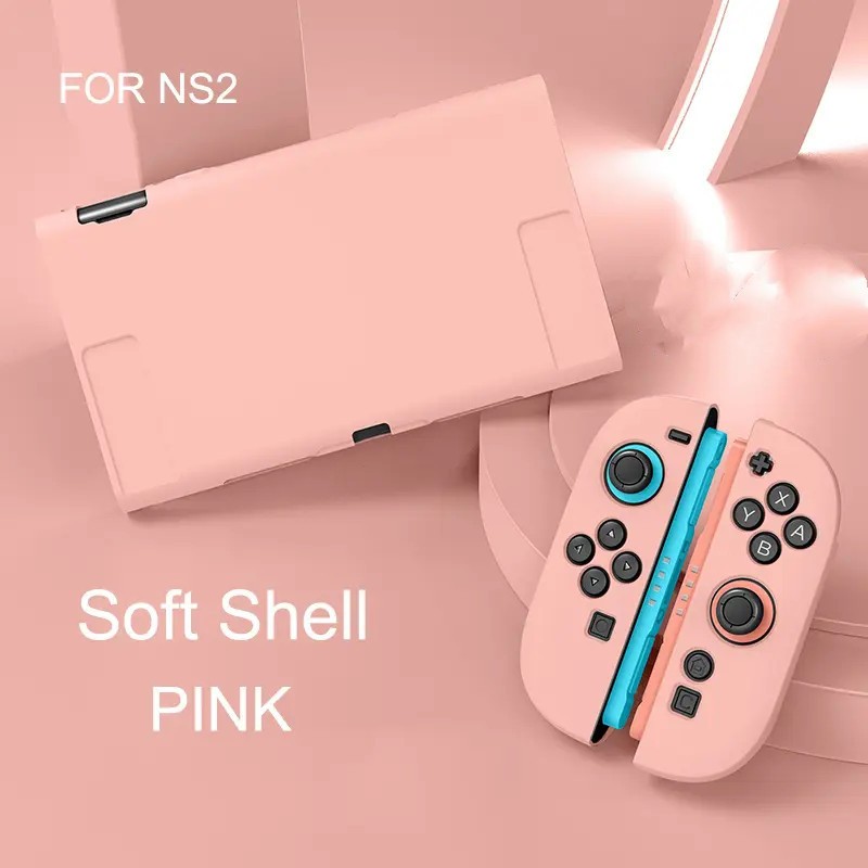 ป้องกันกรณีสําหรับ NS2 Dockable Anti-Scratch Protector สําหรับสวิทช์ 2 TPU Soft Joy-Con กรณีจอยสติ๊กหมวกคอนโซล Shell อุปกรณ์เสริม - รูปที่ 2