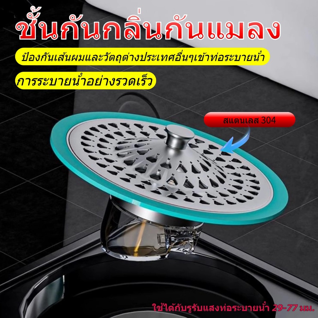 ทีเอสตอง #516-B ฝาครอบท่อระบายน้ํากันแมลง ป้องกันเส้นผมและวัตถุแปลกปลอมเข้าท่อ สําหรับช่องระบายอากาศ