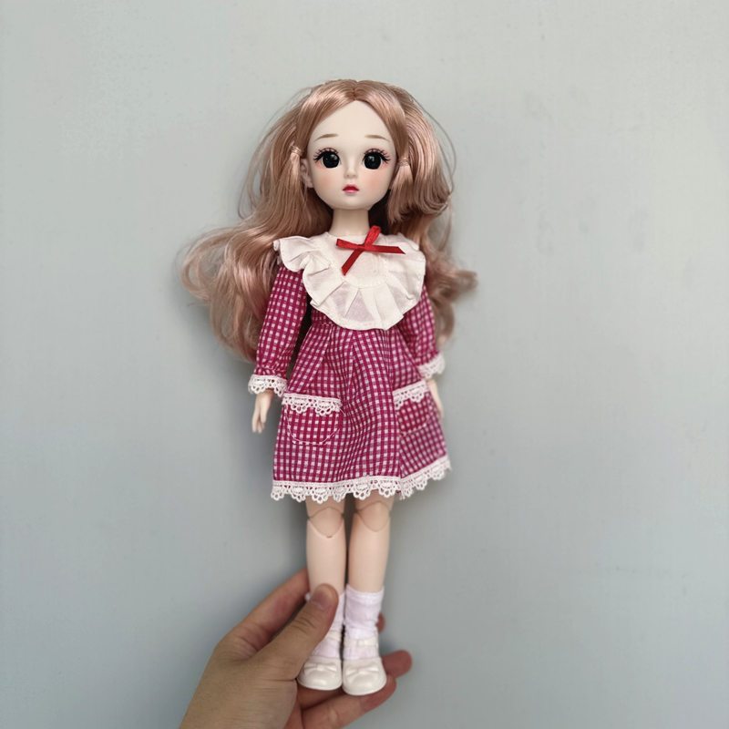 Bjd ตาโต 22 ข้อต่อขยับได้ 30 ซม. 1/6 สีน้ําตาล อุปกรณ์เสริม สําหรับตุ๊กตา DIY - รูปที่ 7