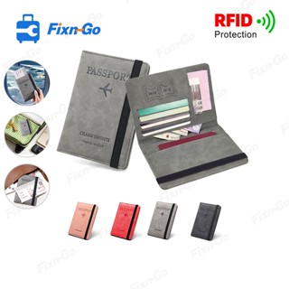 ซองพาสปอร์ตหนัง PU หรู น้ำหนักเบา ป้องกันการสแกนบัตร RFID กั…