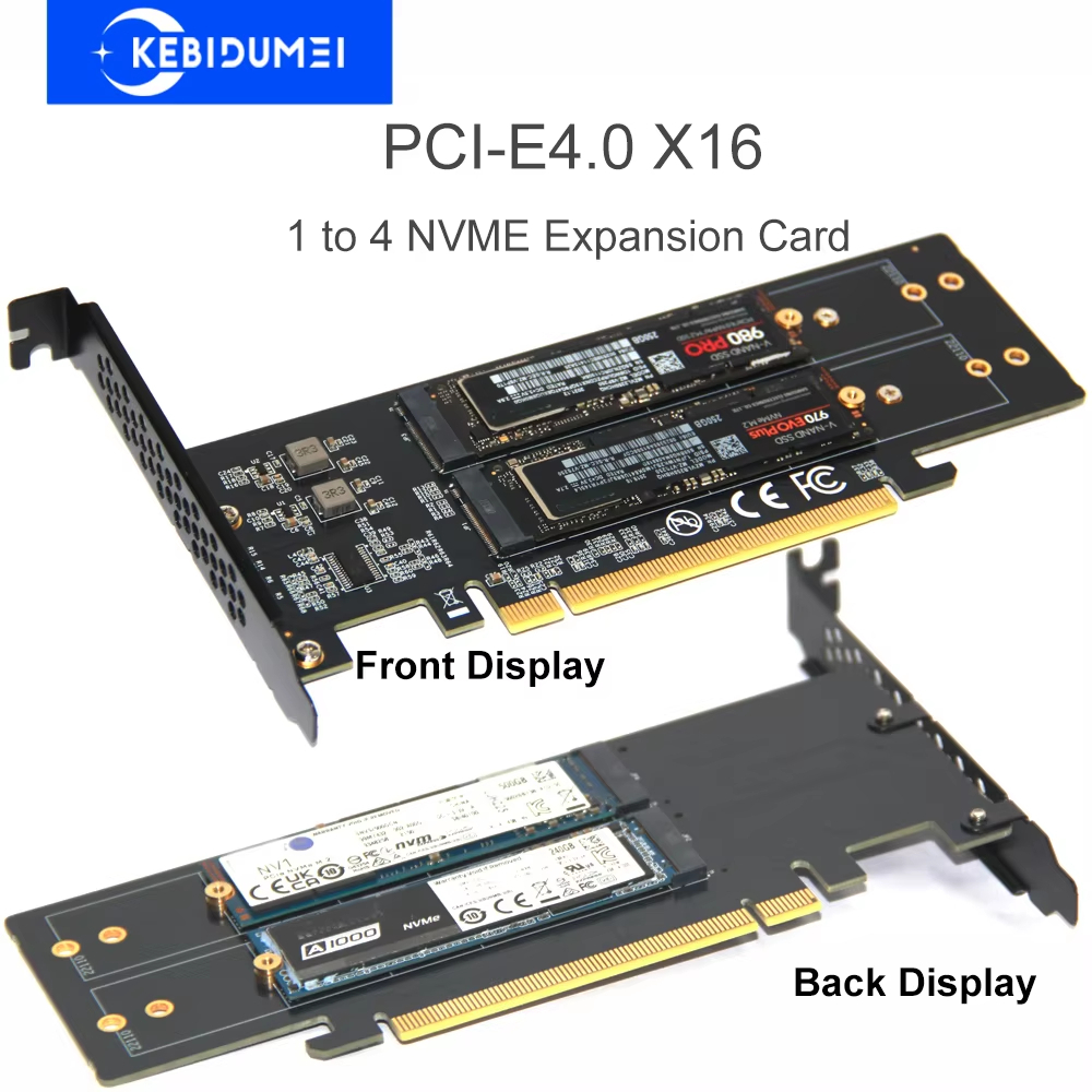 PCle4.0 X8 ถึง 2xNVME M.2 การ์ดขยาย M.2 SSD GEN4 PCIe 4.0 PC เมนบอร์ด X1 X4 X8 การ์ดขยายสําหรับ 2230