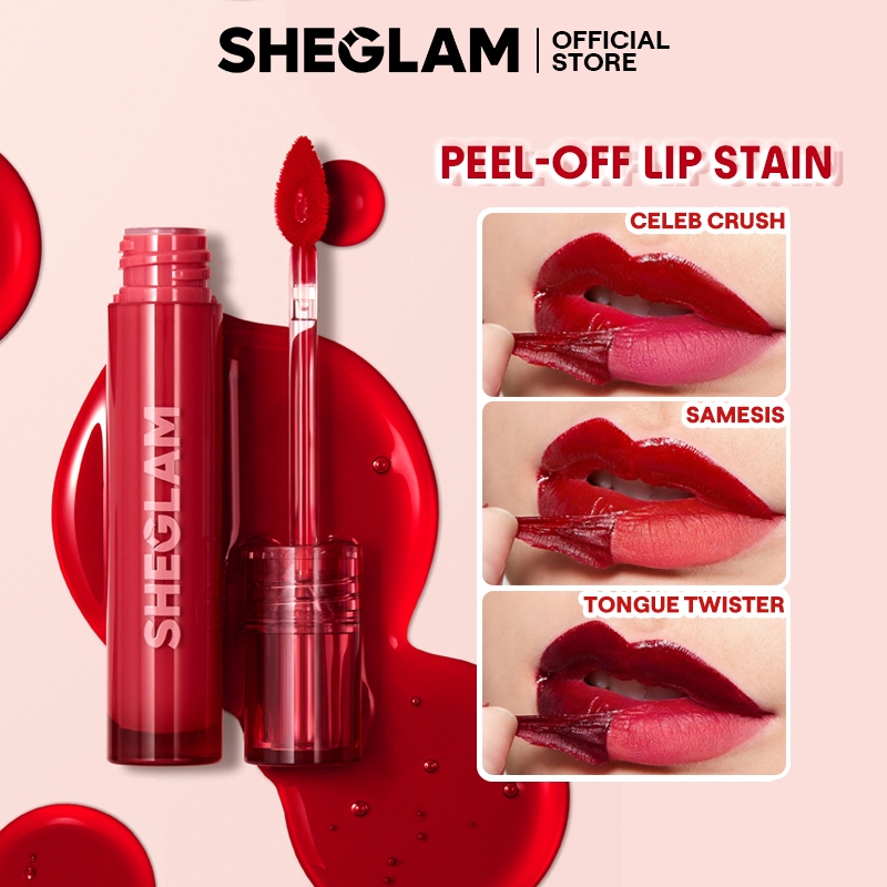 SHEGLAM Peel Talk Lip Tint Twister Long-Lasting Waterproof Liquid ลิปสติก High Pigment Tattoo