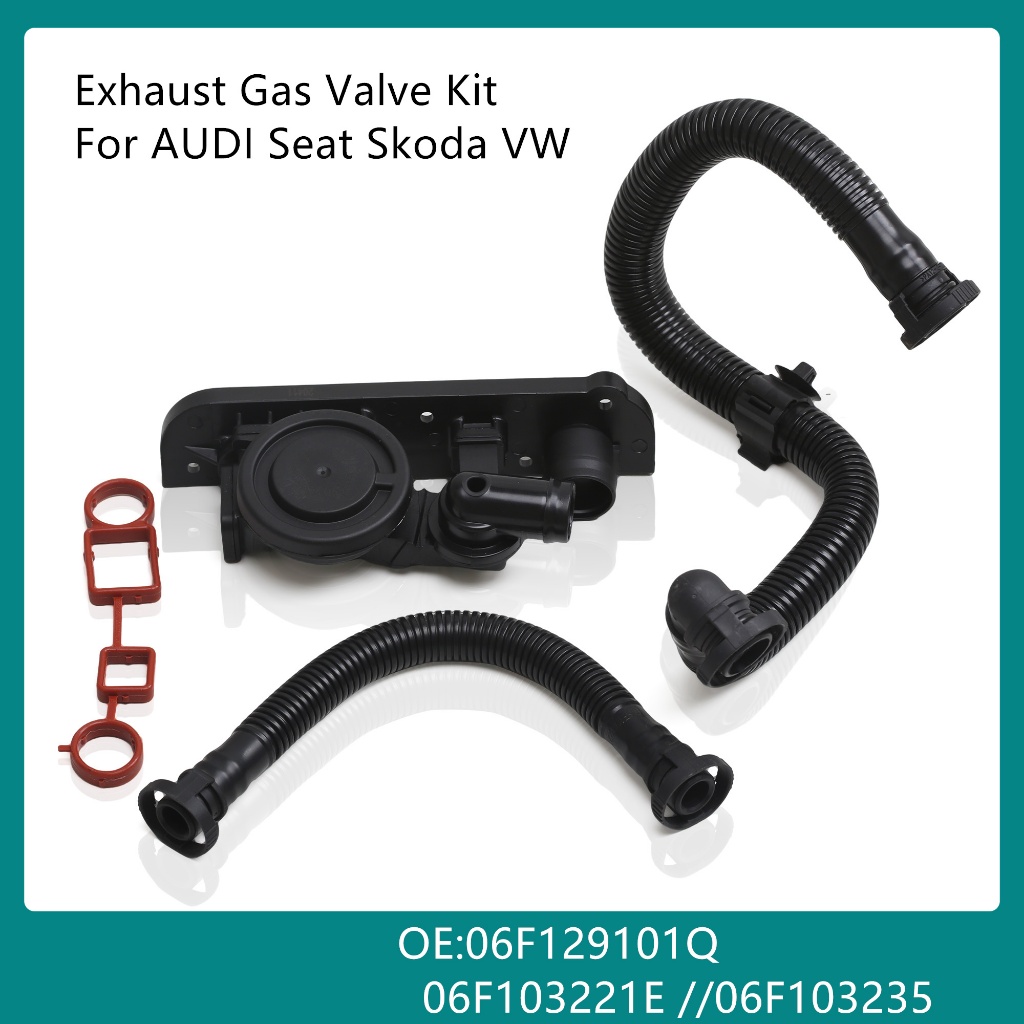 06F 103 221 E PCV Crankcase Breather ท่อความดันวาล์ว SET0214 สําหรับ VW Golf Jetta Passat A3 A4 A6 Q