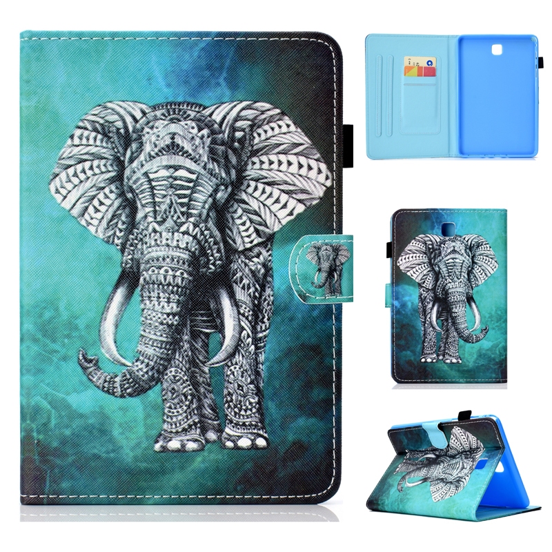 เคสหนัง PU สําหรับ Samsung Galaxy Tab A 8.0 2015 SM-T350 T355 P350 P355 case ฝาครอบป้องกันขาตั้ง