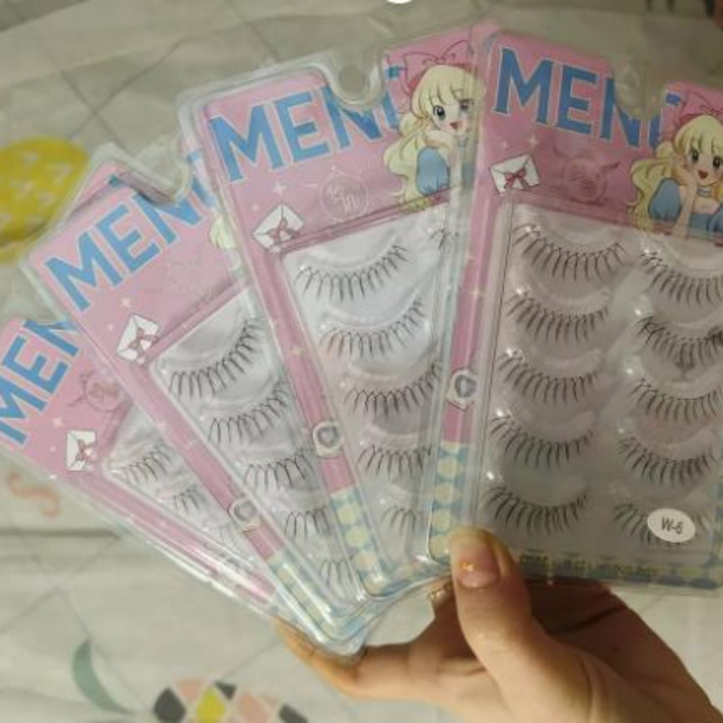 ใหม่ ขนตาปลอมธรรมชาติ ก้านใส รูปตัว V เครื่องมือแต่งหน้า 5 คู่