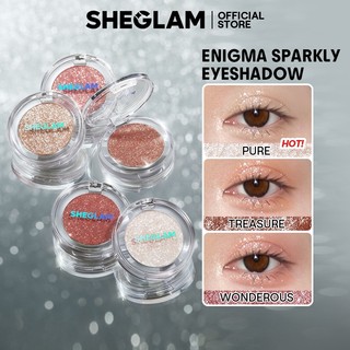 SHEGLAM Enigma Sparkly Glitter Eyeshadow Palette Lightweight Eye Shadow Powder Makeup Pembayang mata