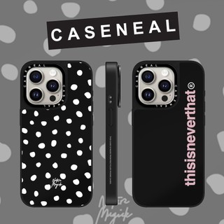 CASENEAL Simple wave point rose อังกฤษกระจก face เคสโทรศัพท์สําหรับ iPhone 16 Pro Max 15 Plus 14 ProMax 13 12Pro 11 โทรศัพท์กันกระแทกขอบนุ่มฮาร์ดป้องกันกรณี