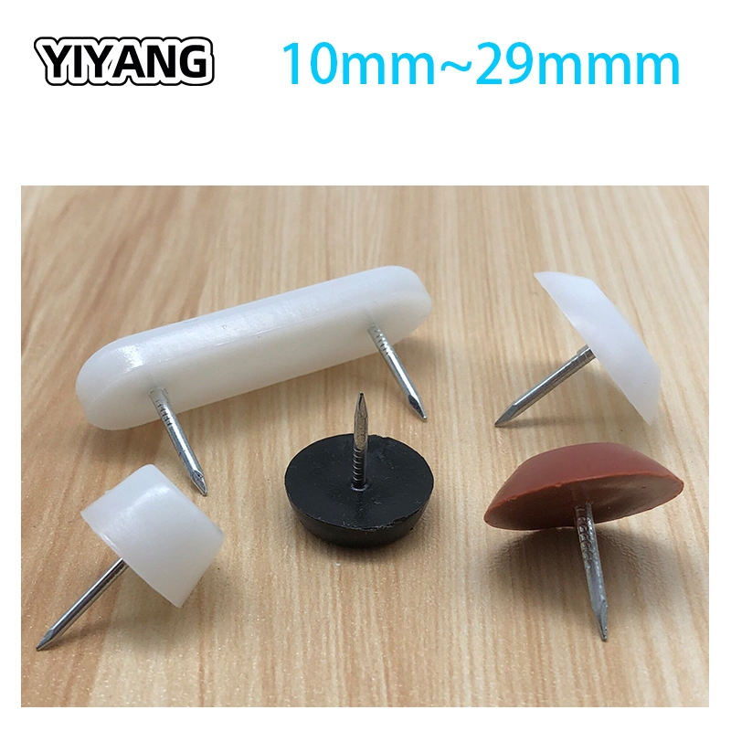 1PCS YIYANG 10 มม. ~ 50 มม.ขาเล็บ Glide สําหรับเฟอร์นิเจอร์ไม้โต๊ะเก้าอี้ Feet Anti Scratch Protector เล็บ Pad พลาสติก Paku Kaki Meja Kerusi พร้อมสต็อก